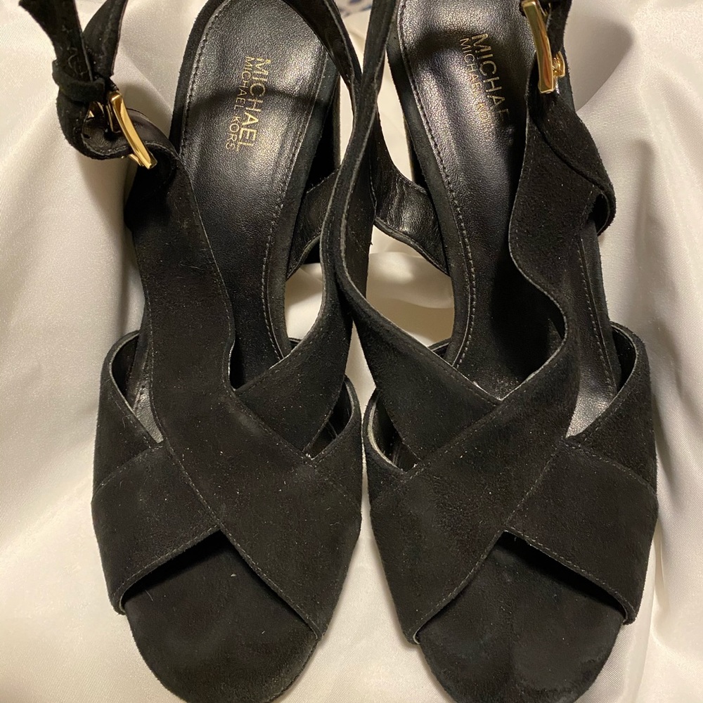 michael kors block heel shoes